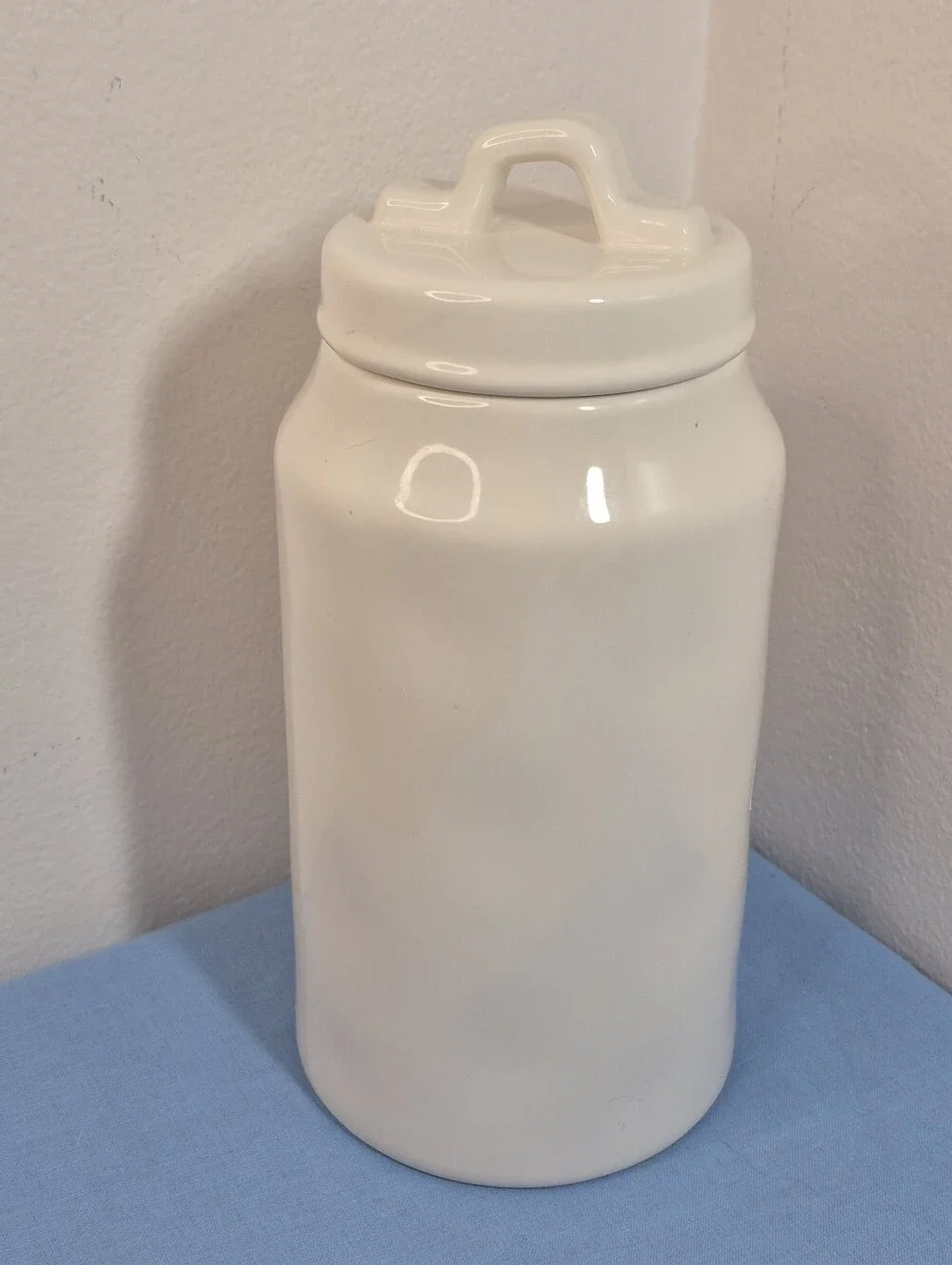 Rae Dunn Artisan Collection by Magenta Bloom Watercolor Canister w/Lid 9.5